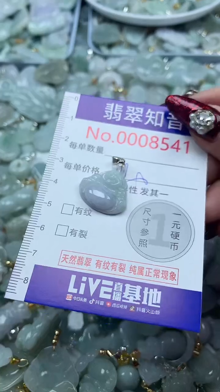 吊坠(不含链)未镶嵌翡翠8541
