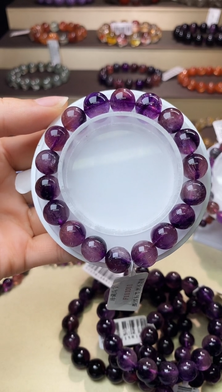 【闪购商品】水晶手链未镶嵌紫超七10m+