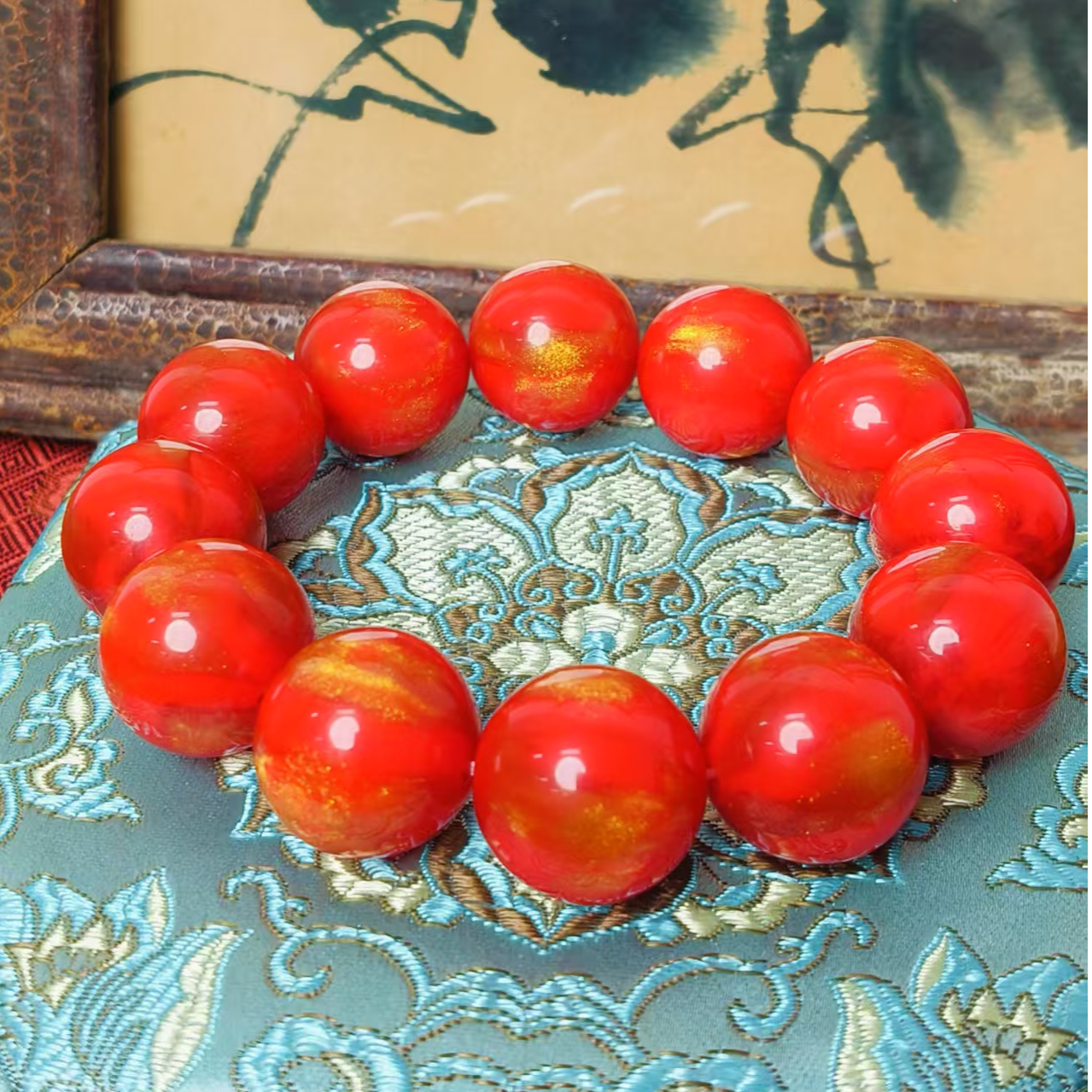 陆国风复古金丝手串