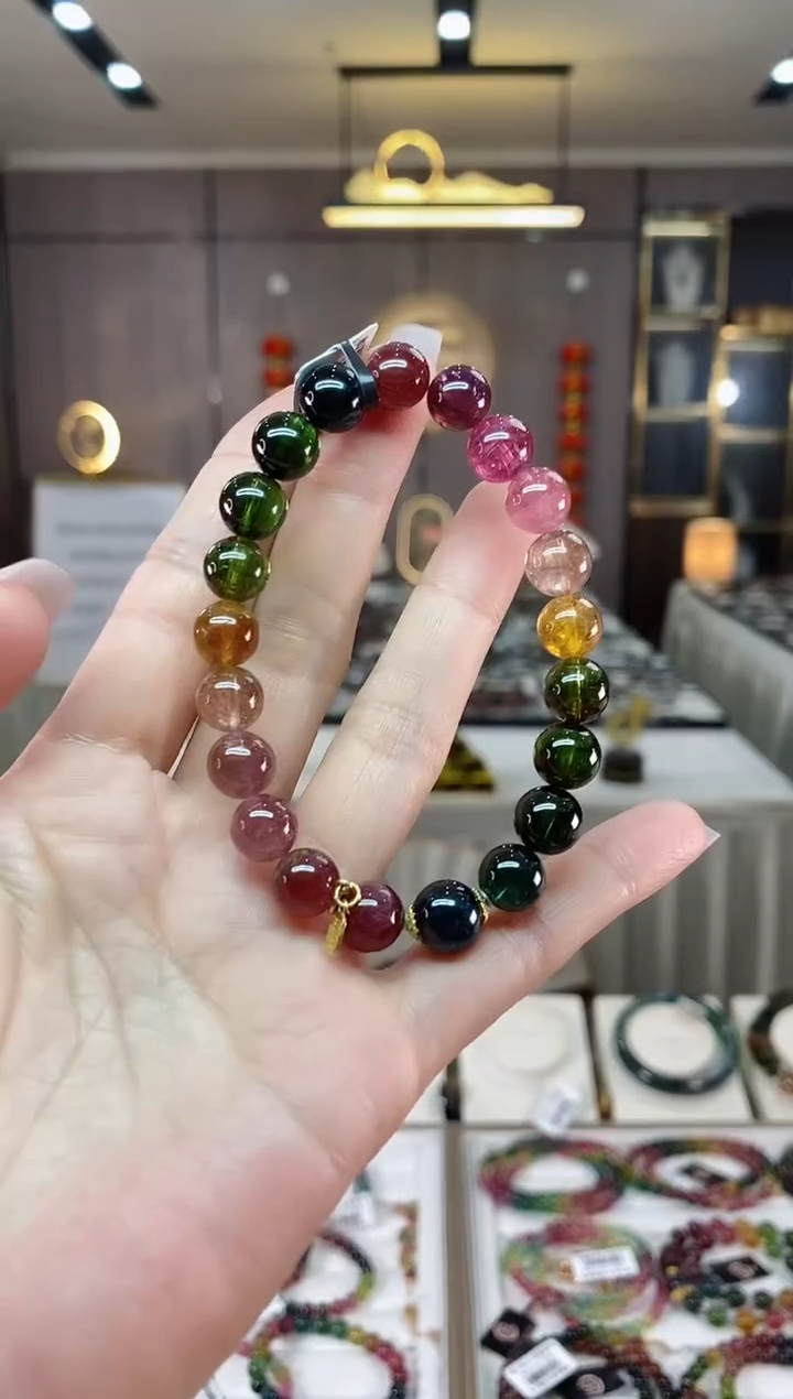 【闪购商品】碧玺单圈手串9mm+未镶嵌（多样性发一条）hon
