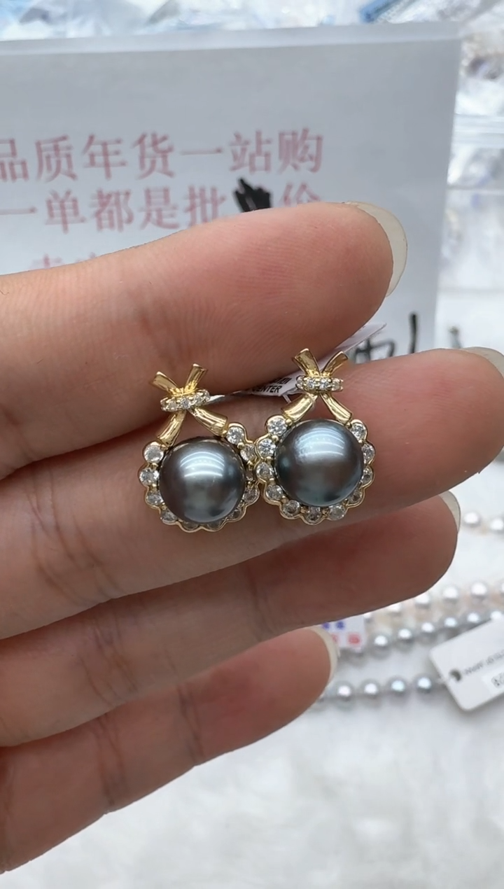 【闪购商品】海水珍珠耳饰银S925镶嵌清货2