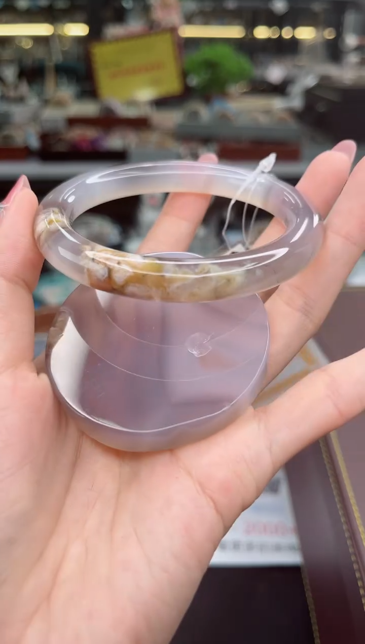 【闪购商品】石英质玉手镯未镶嵌59圈口（赠品镯心）3656275