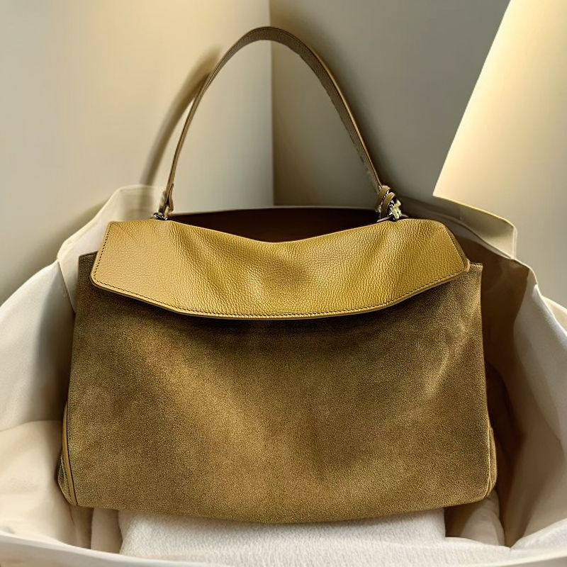 新款【RDO35反绒】女包潮流时尚手提包百搭女包简约斜跨单肩通勤包