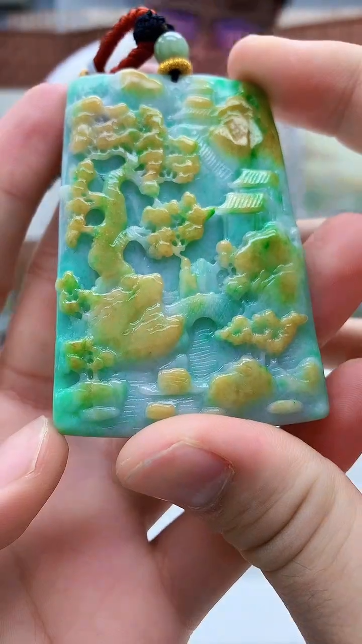 未镶嵌定制翡翠4688bb-毛货挂件40
