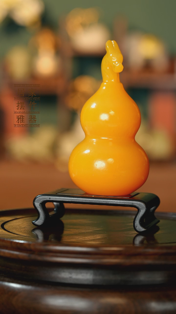玉《龙头葫芦》摆件