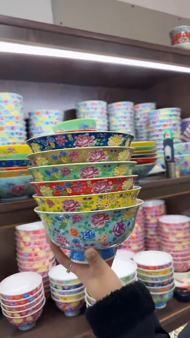 【闪购商品】瓷片7英寸面碗6个景德镇陶瓷