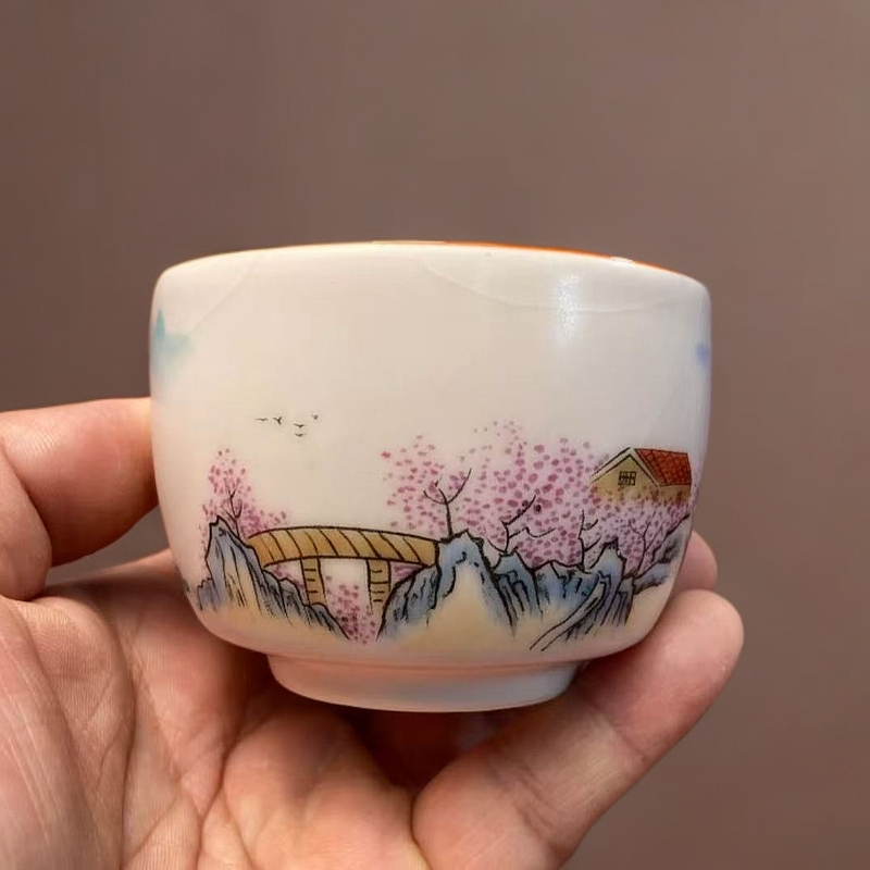 单杯-粉汝樱花杯茶具1714