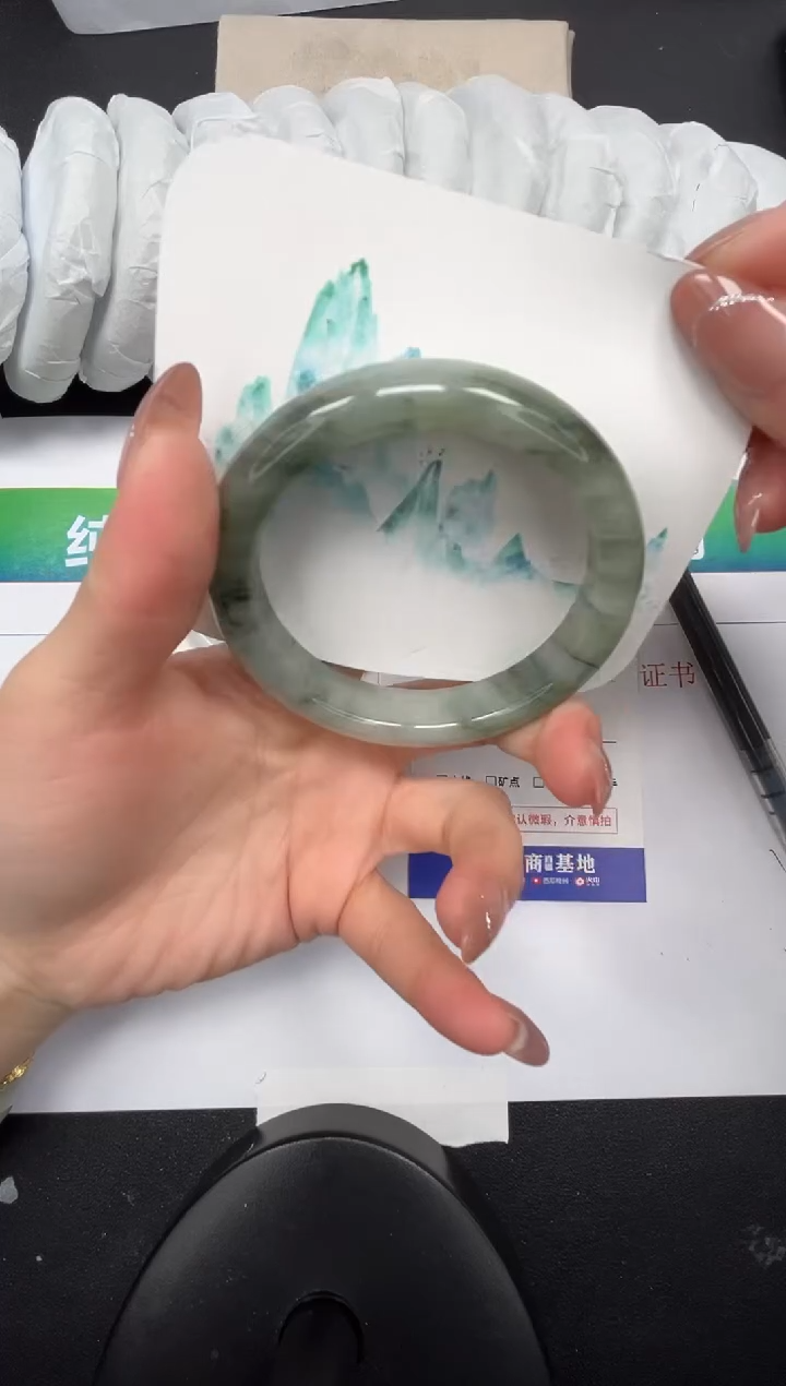 【闪购商品】石英质玉手镯合金151-60.4