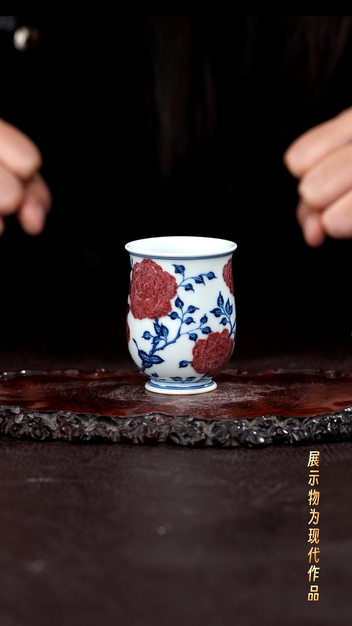 杯子瓷景德镇全手工手绘瓷器！