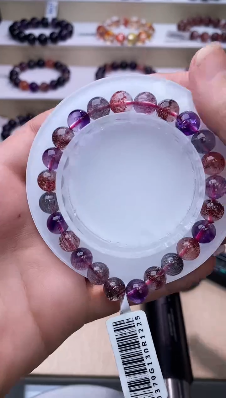 【闪购商品】水晶手链未镶嵌黑加仑超七单圈8m+