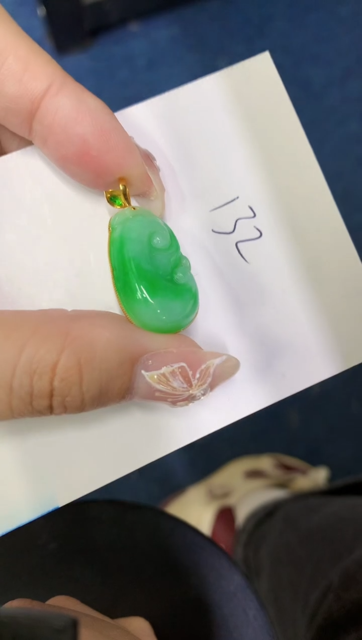 【闪购商品】翡翠颈饰18K金镶嵌000000000000