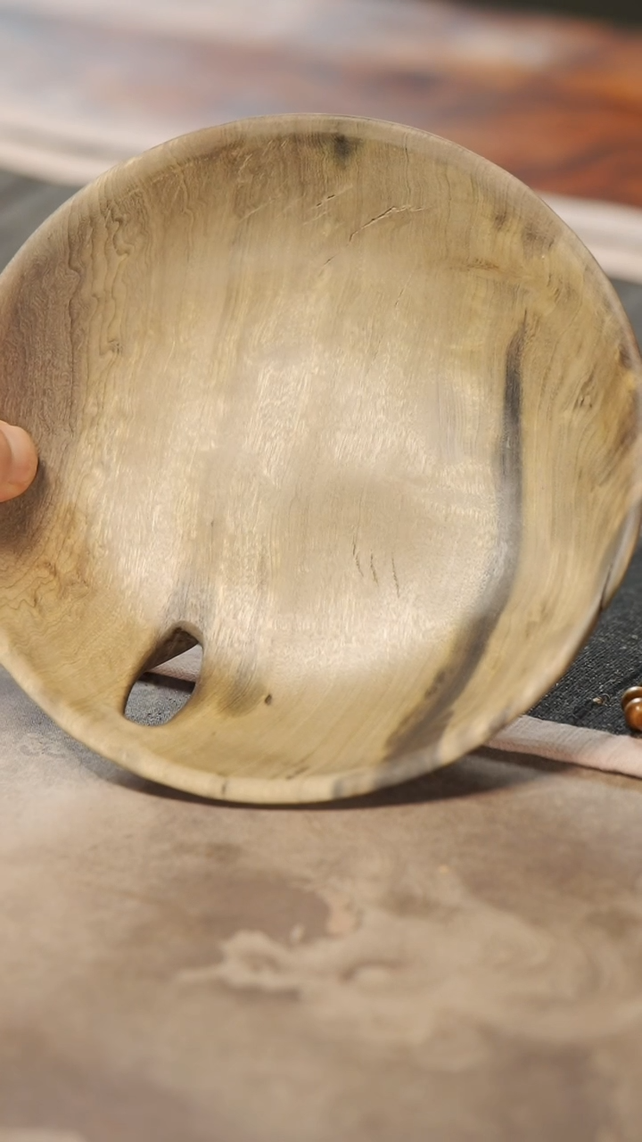 【闪购商品】金丝楠木雕10原木点心盘