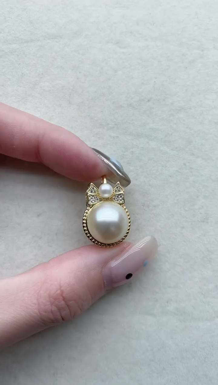 【闪购商品】海水珍珠吊坠银S925镶嵌Y37