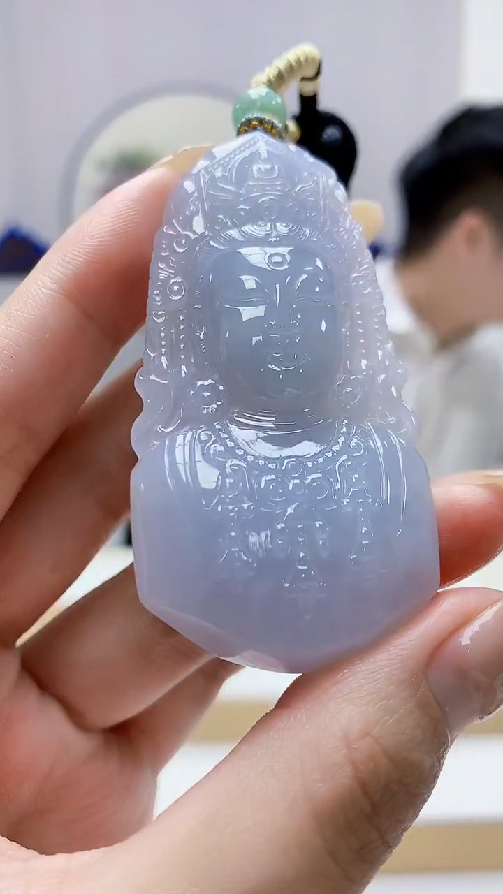 未镶嵌定制翡翠5028MM-毛货挂件350