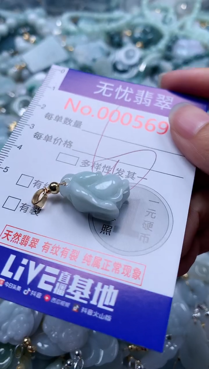 翡翠未镶嵌吊坠(不含链)5691