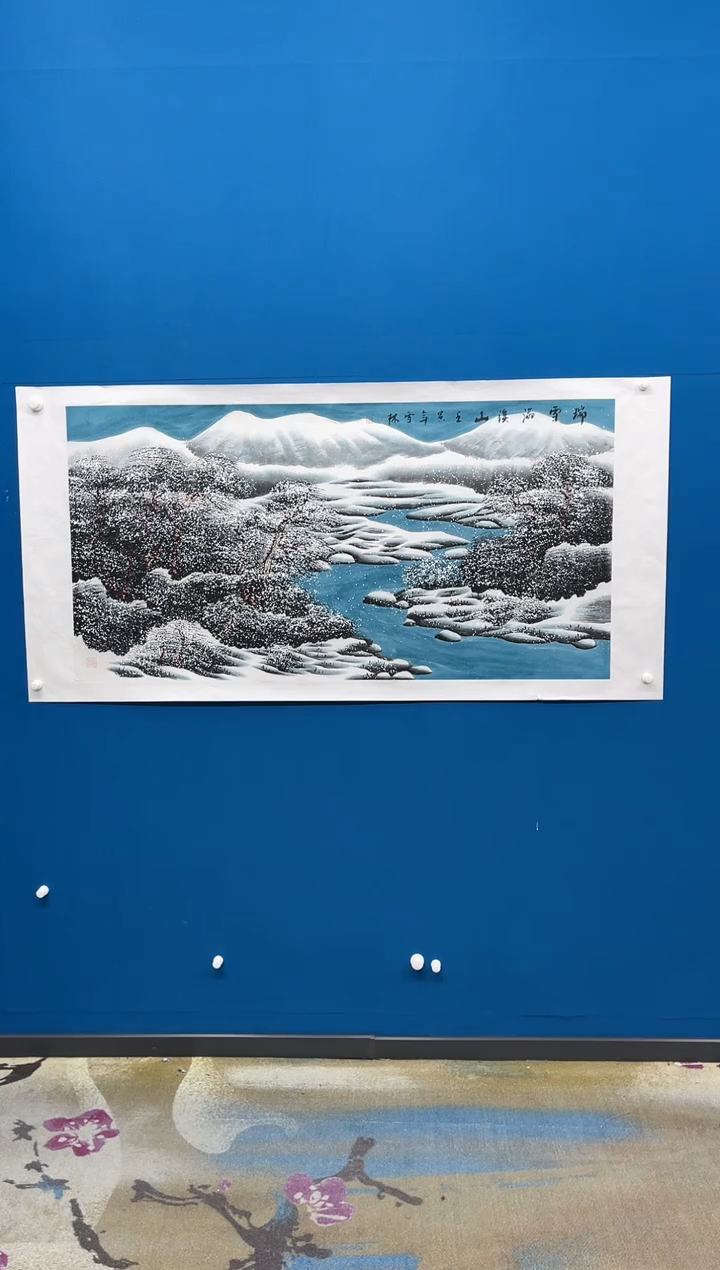 【闪购商品】国画张-四尺雪景/无框