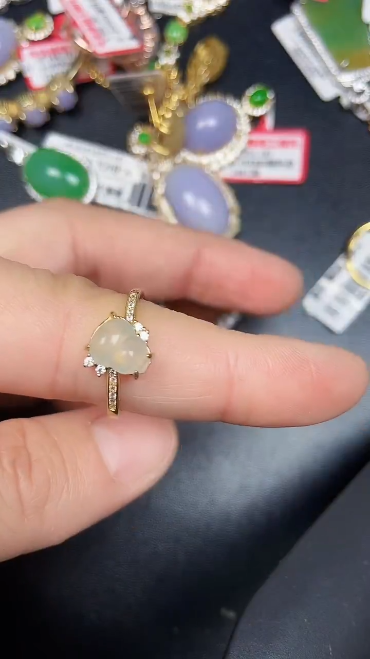 银S925镶嵌戒指翡翠1410