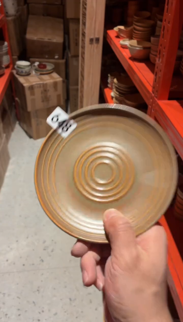 瓷片M**?648棕咖小碟1个