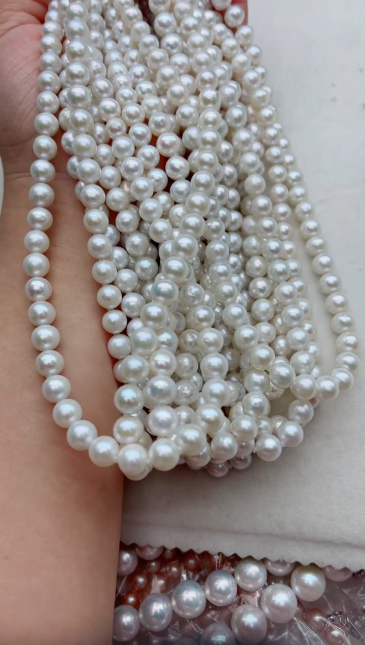 项链银S925镶嵌淡水珍珠多样性发其一，非无暇