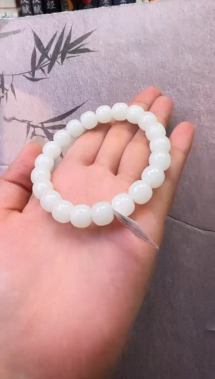 【闪购商品】和田玉手串未镶嵌白玉手串