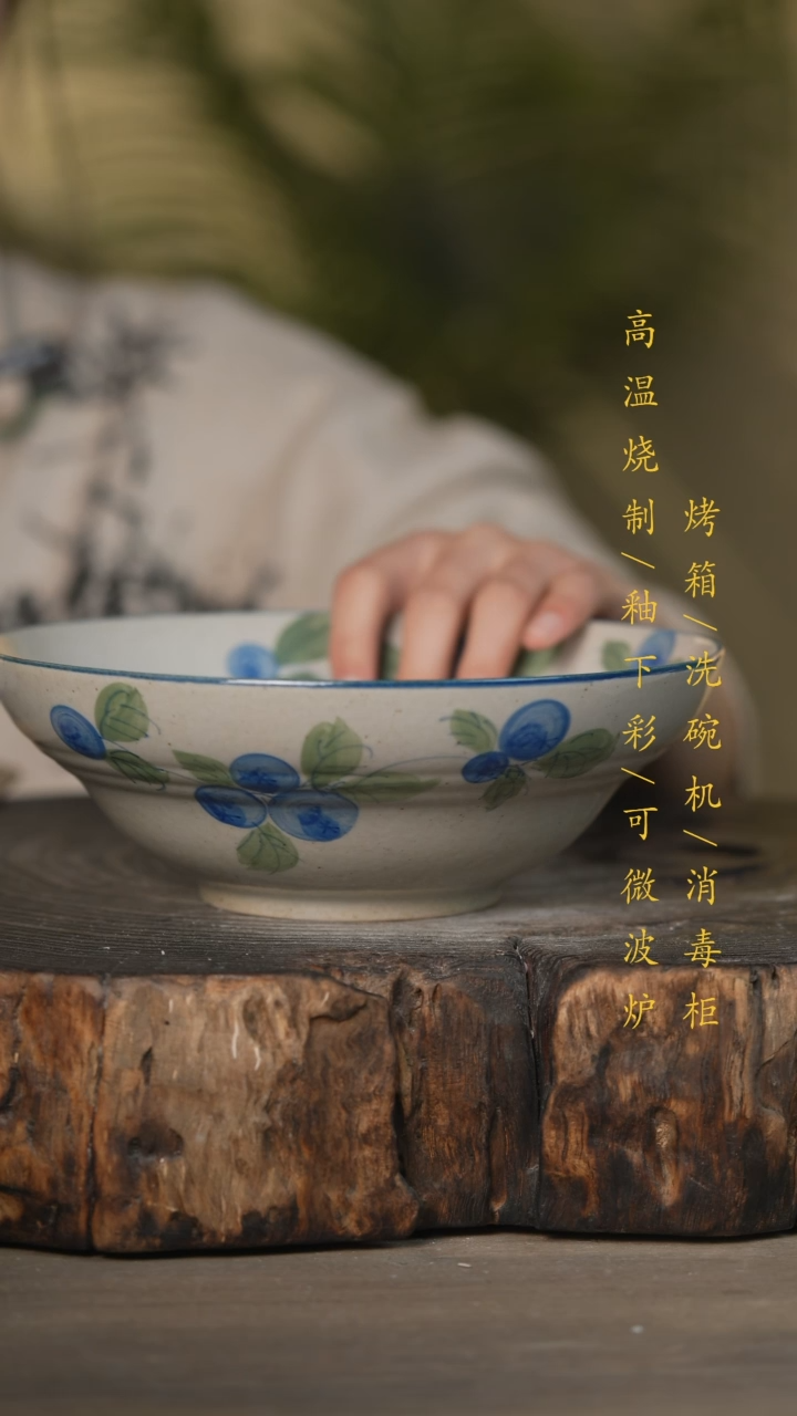 【闪购商品】碗景德镇高温釉下彩可微波烤箱洗碗机