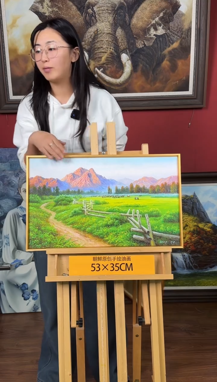 油画【85号】约53*35cm丨朝鲜原创纯手绘孤品油画丨顺丰包邮