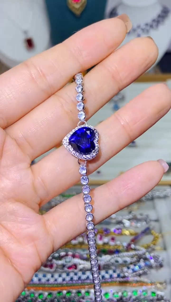 银S925镶嵌耳饰紫晶1