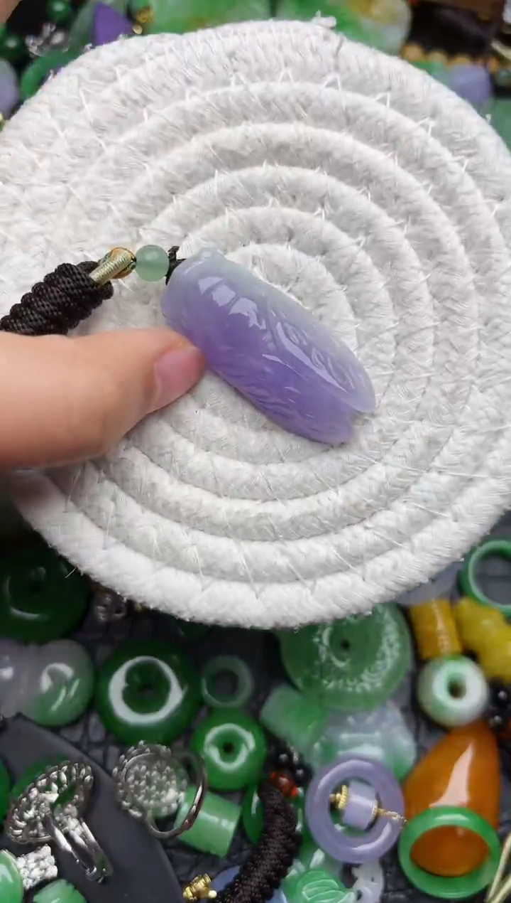 颈饰未镶嵌翡翠缅甸翡翠吊坠