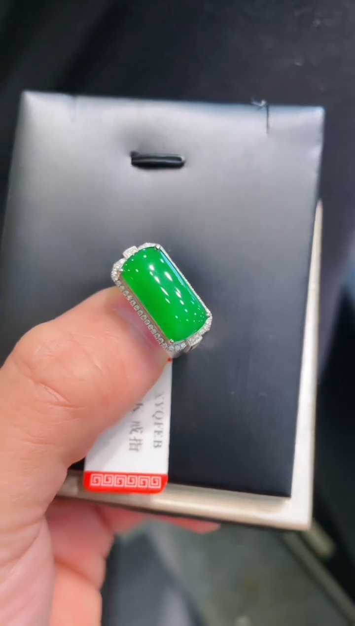 【闪购商品】翡翠颈饰18K金镶嵌A82天然A货翡翠