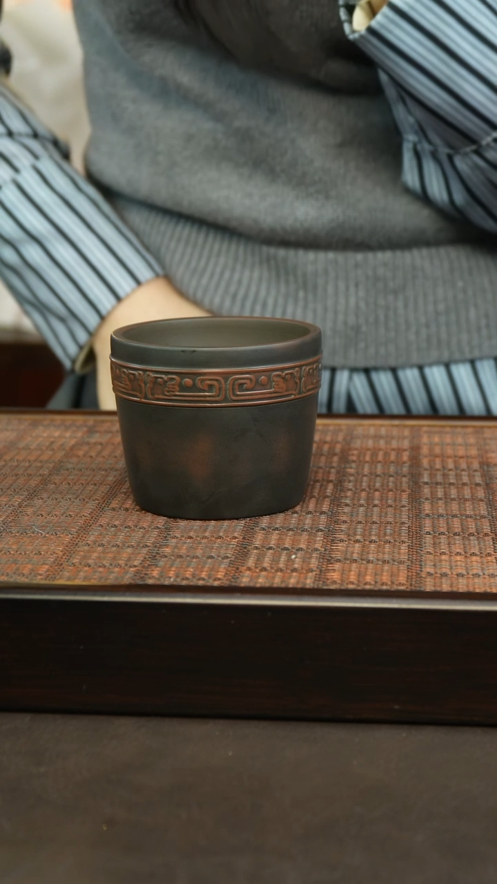 【闪购商品】坭兴陶纯手工 五谷丰登主人杯150cc