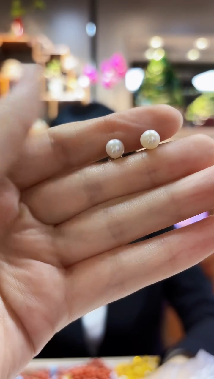 【闪购商品】淡水珍珠耳饰合金耳饰