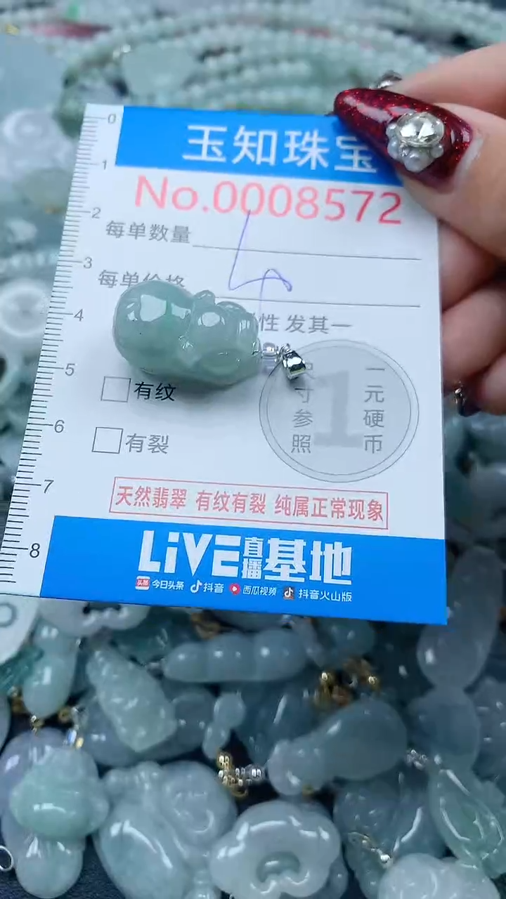 吊坠(不含链)未镶嵌翡翠8572