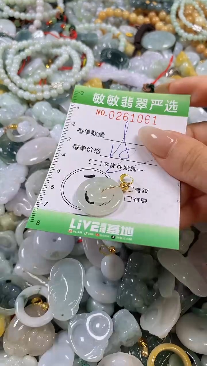 翡翠未镶嵌颈饰闪购0261061多样性发其一