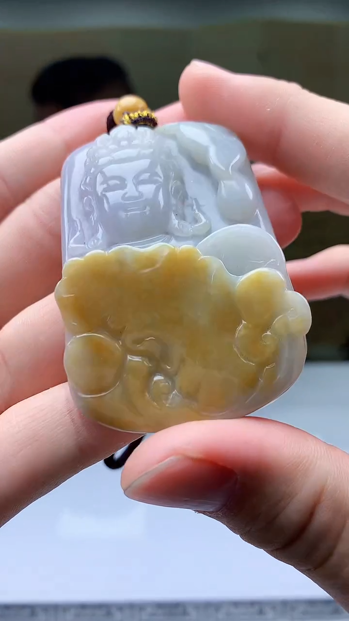 【闪购商品】定制翡翠未镶嵌4969bb-毛货挂件23