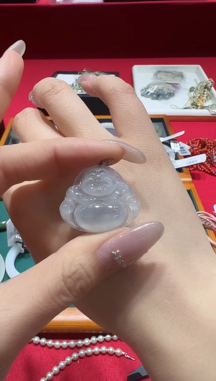 【闪购商品】翡翠颈饰18K金镶嵌AE0458