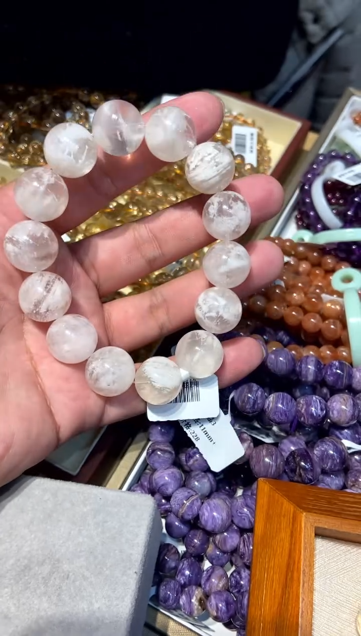 【闪购商品】水晶932-未镶嵌白雪花幽灵16nn+