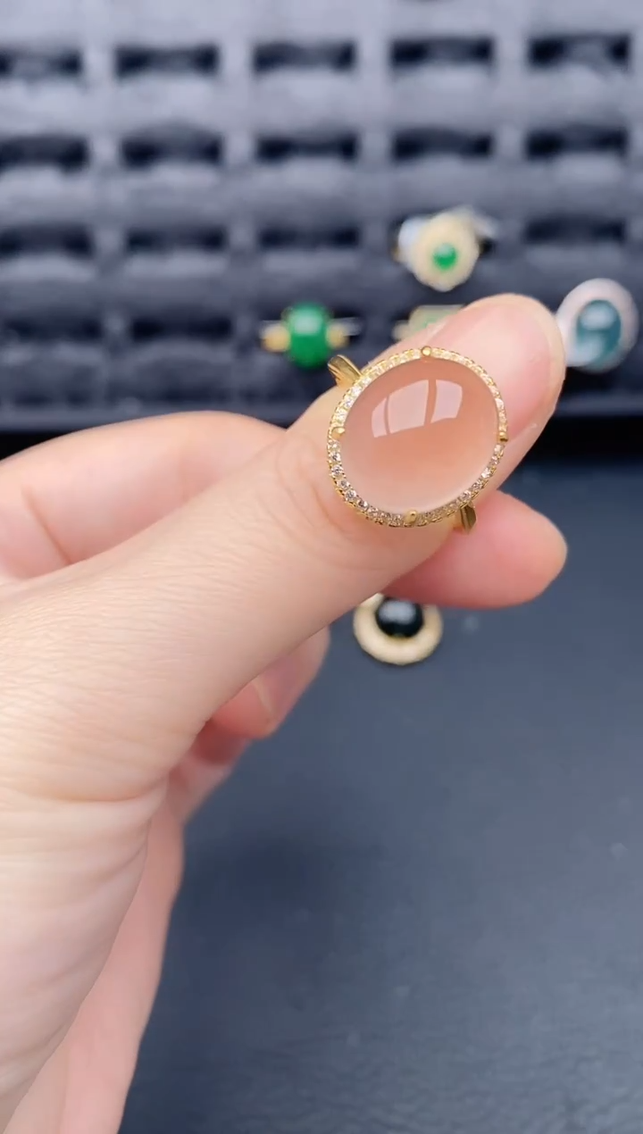 银S925镶嵌南红玛瑙戒指349