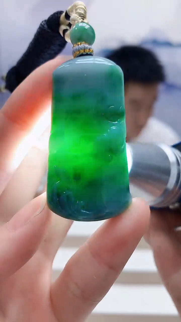 未镶嵌定制翡翠5028ry-毛货挂件151