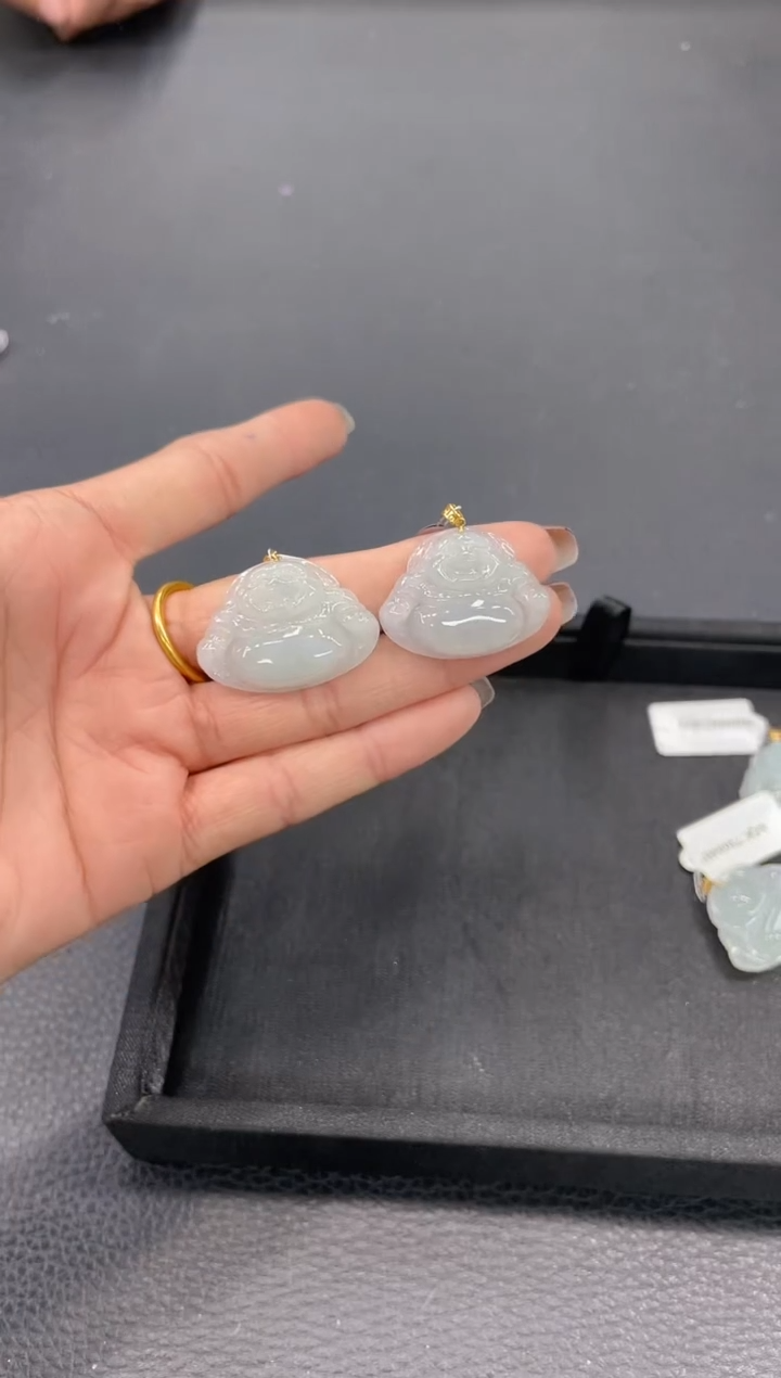 【闪购商品】翡翠吊坠(不含链)18K金镶嵌/348979/多样性发一