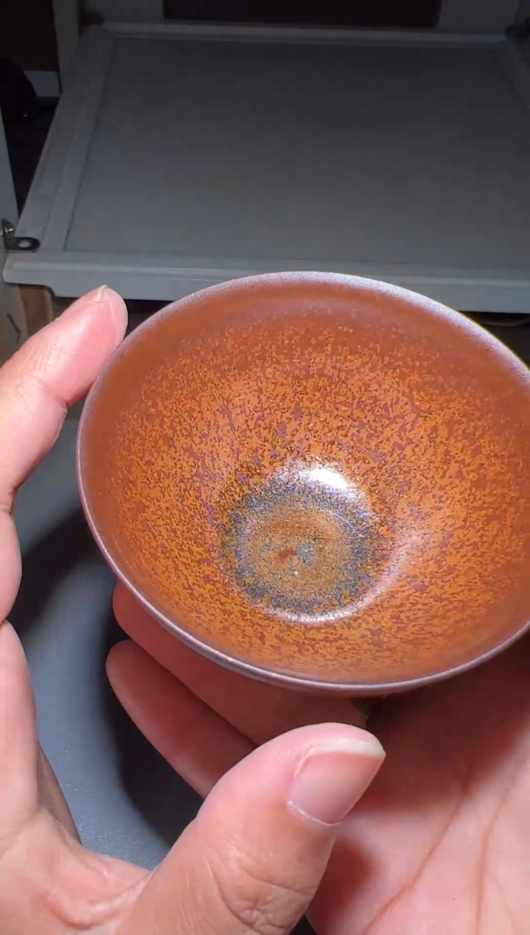 茶盏建窑建盏 柴烧薄胎