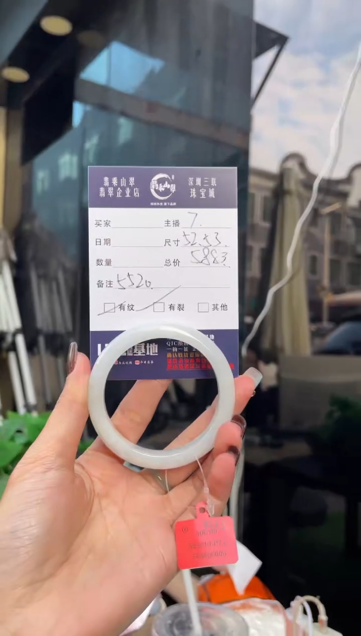 未镶嵌手镯翡翠Q 52正圈 5520