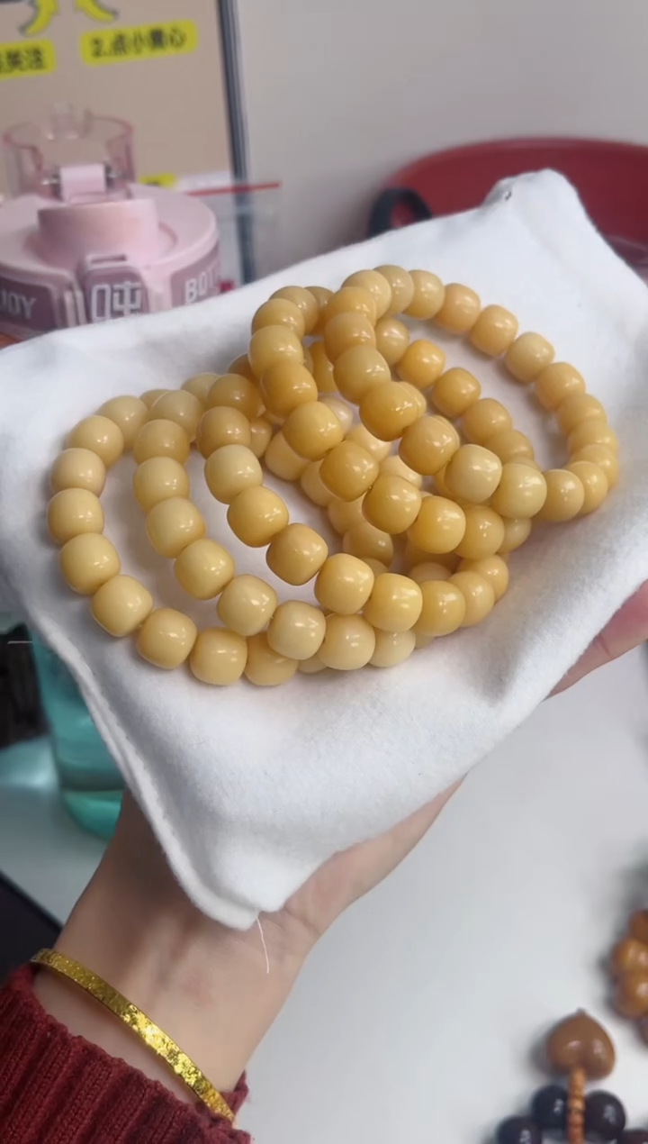 手串菩提根/象牙果a33二舅干磨桶珠10*11mm手串