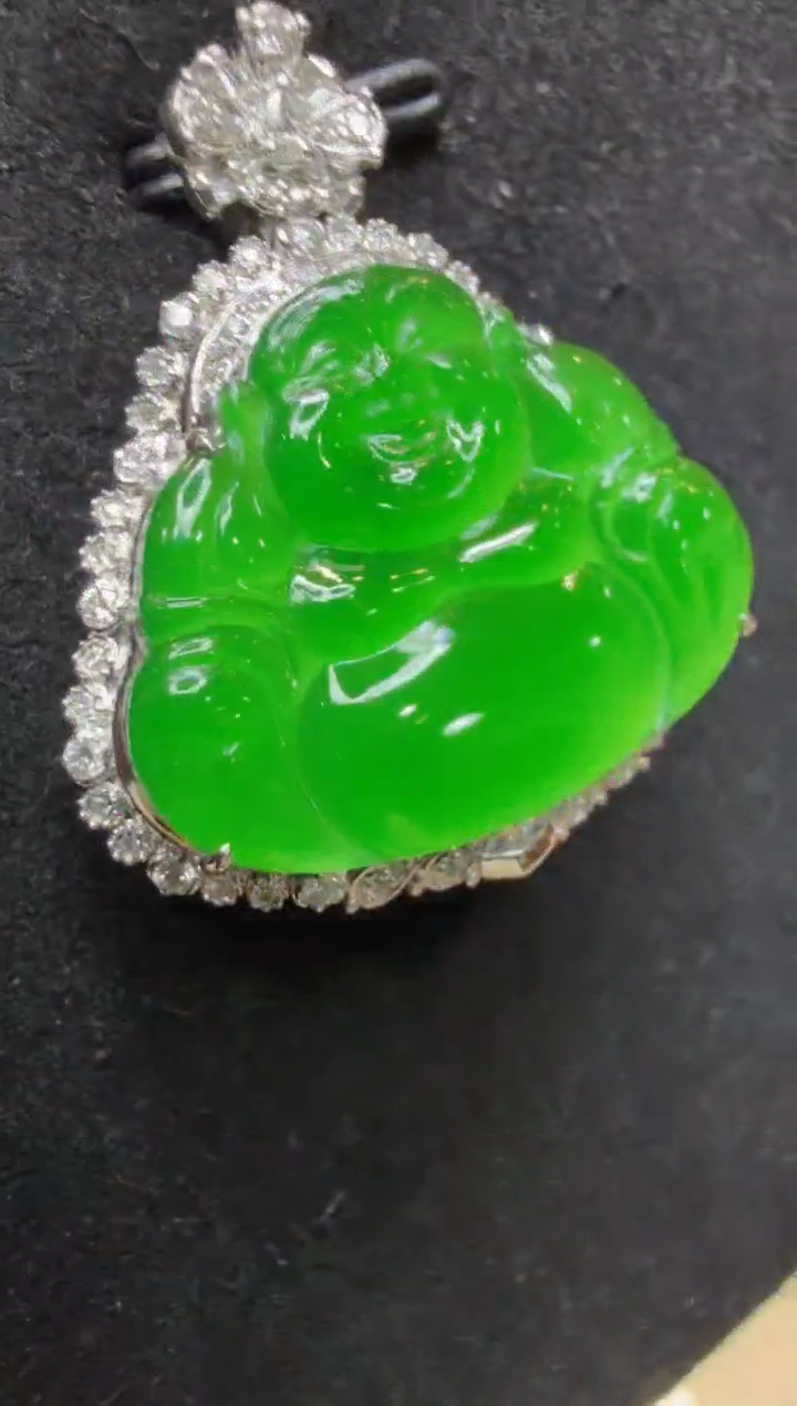 吊坠(不含链)18K金镶嵌翡翠多样性团购发一件