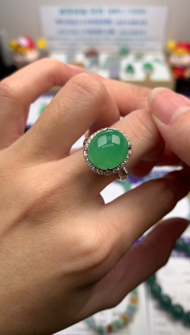 【闪购商品】定制翡翠18K金镶嵌模式推广期24小时鉴赏期