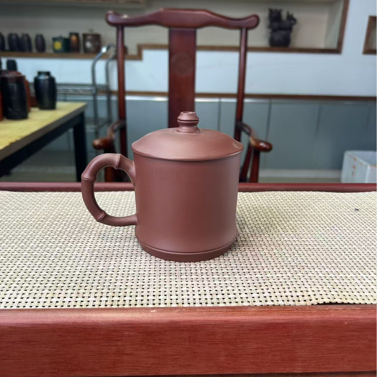 宜兴紫砂盖杯紫砂办公家用自用盖杯