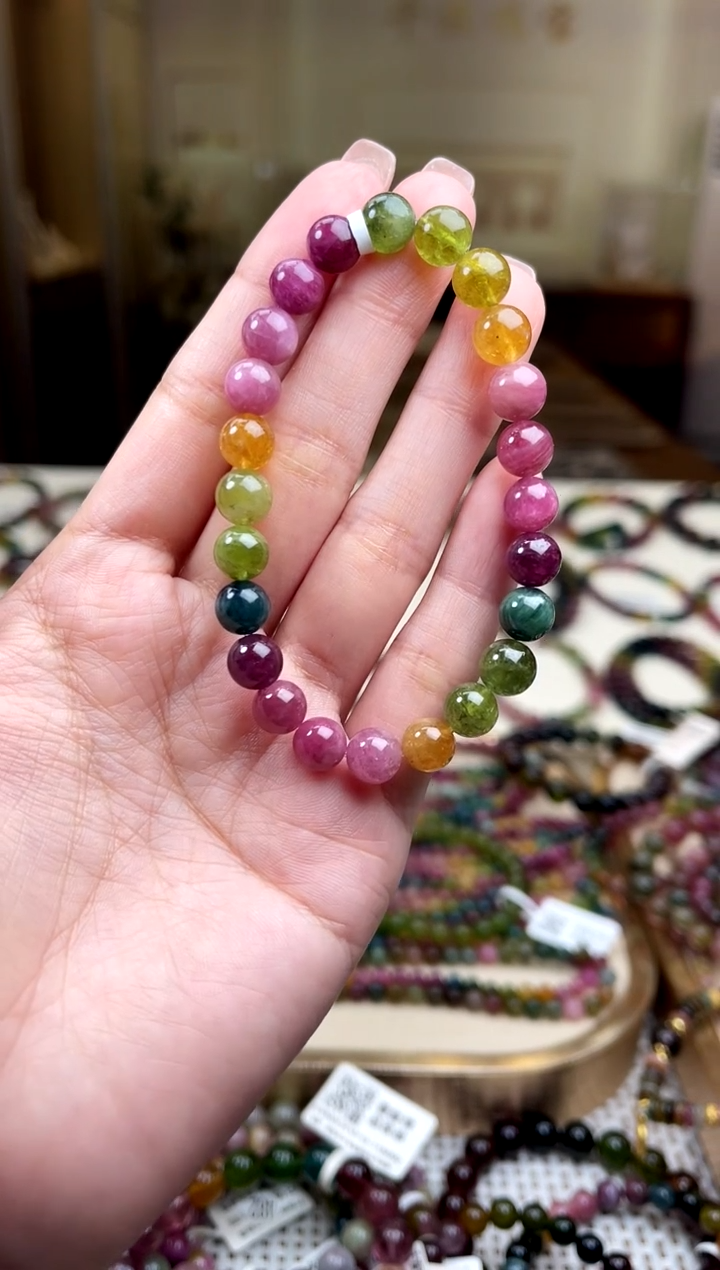 /未镶嵌碧玺7mm+碧玺单圈多样性发货