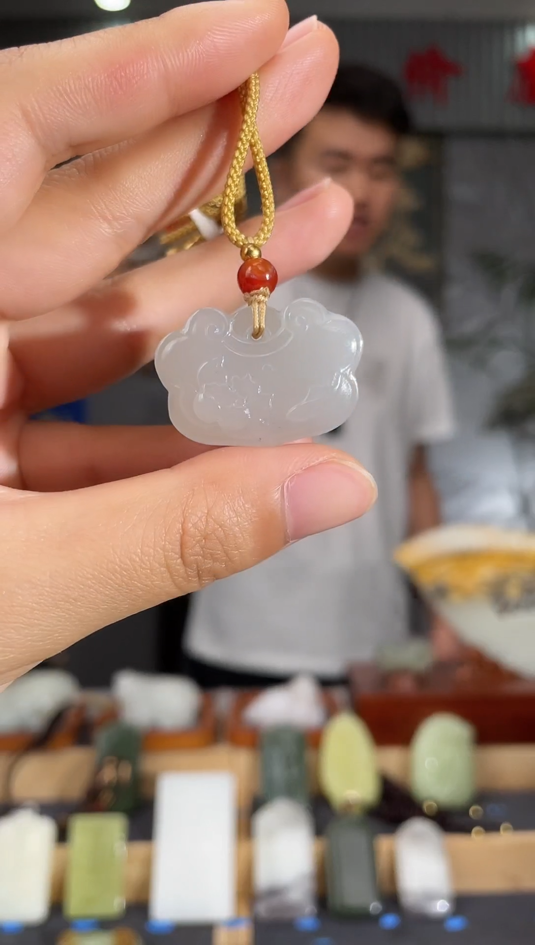 和田玉未镶嵌颈饰拍一发一 多样性发货`