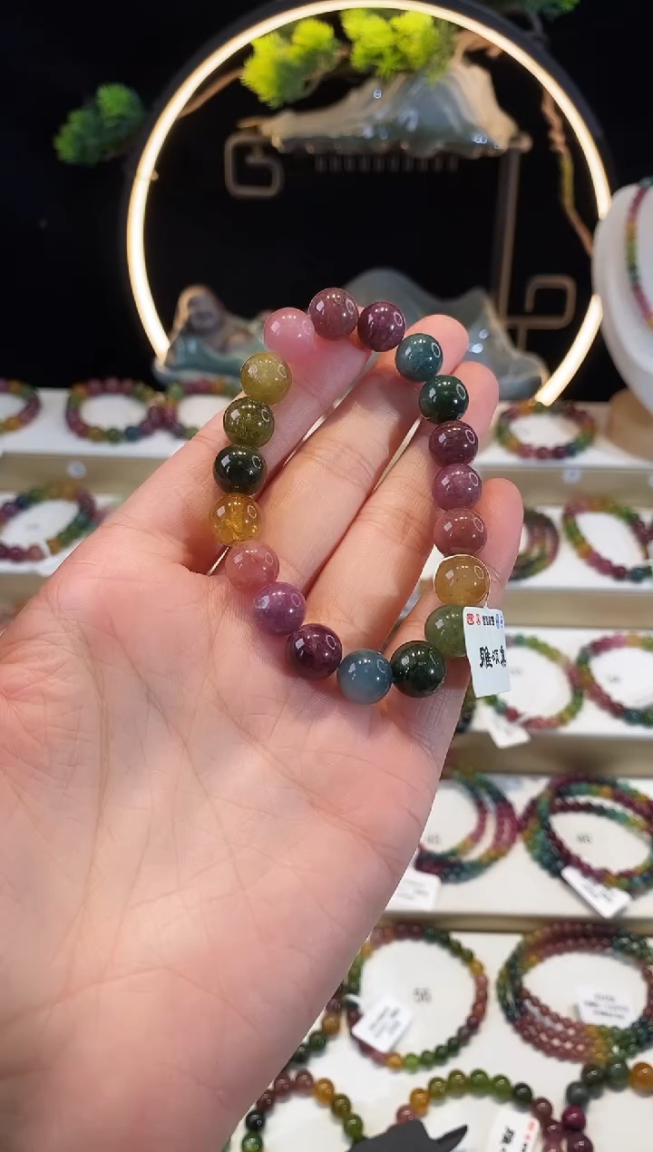 手链未镶嵌碧玺G2415素圈颜色微差