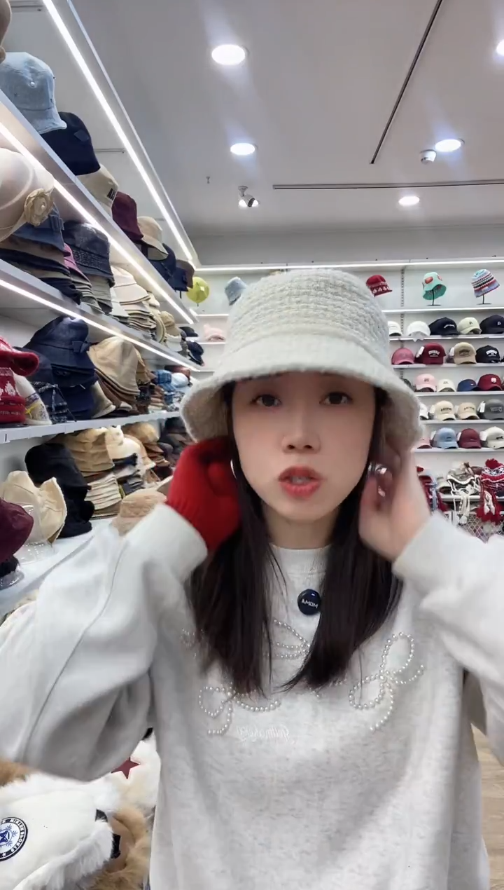 涤纶（聚酯纤维）S勾白色渔夫帽