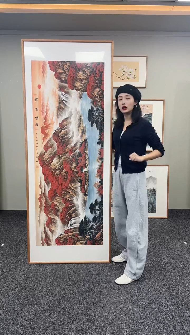 国画鸿运当头210*80